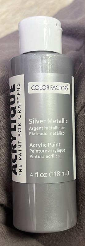 Color Factory Acrylic Paint: Silver Metallic CF200-190