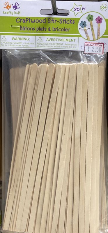 Krafty Kids: 7.5&quot; x 0.3&quot; Stir-Sticks