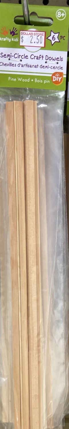 Krafty Kids: Semi-Circle Craft Dowels
