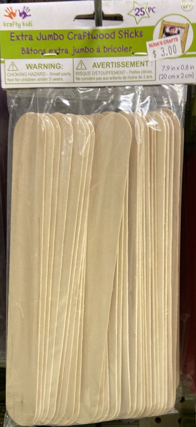 Krafty Kids: Extra Jumbo Craftwood Sticks