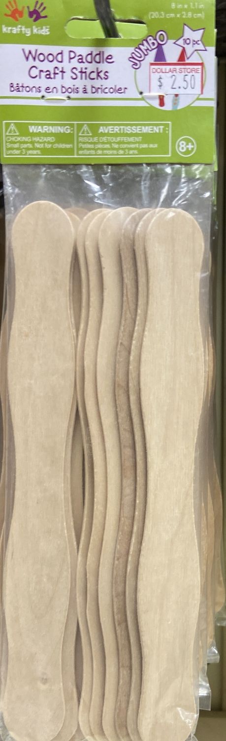 Krafty Kids: Wood Paddle Craft Sticks