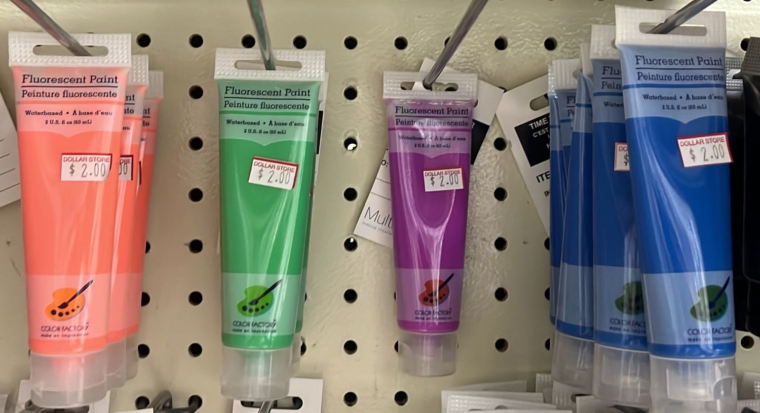 Assorted Fluorescent Paint 60 mL GP012