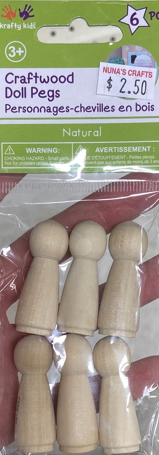 MultiCraft: Girl Doll - Craftwood Doll Pegs
