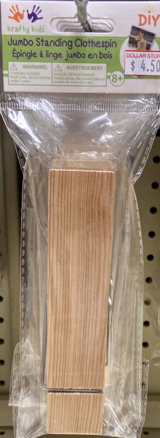Krafty Kids: Jumbo Standing Clothespin