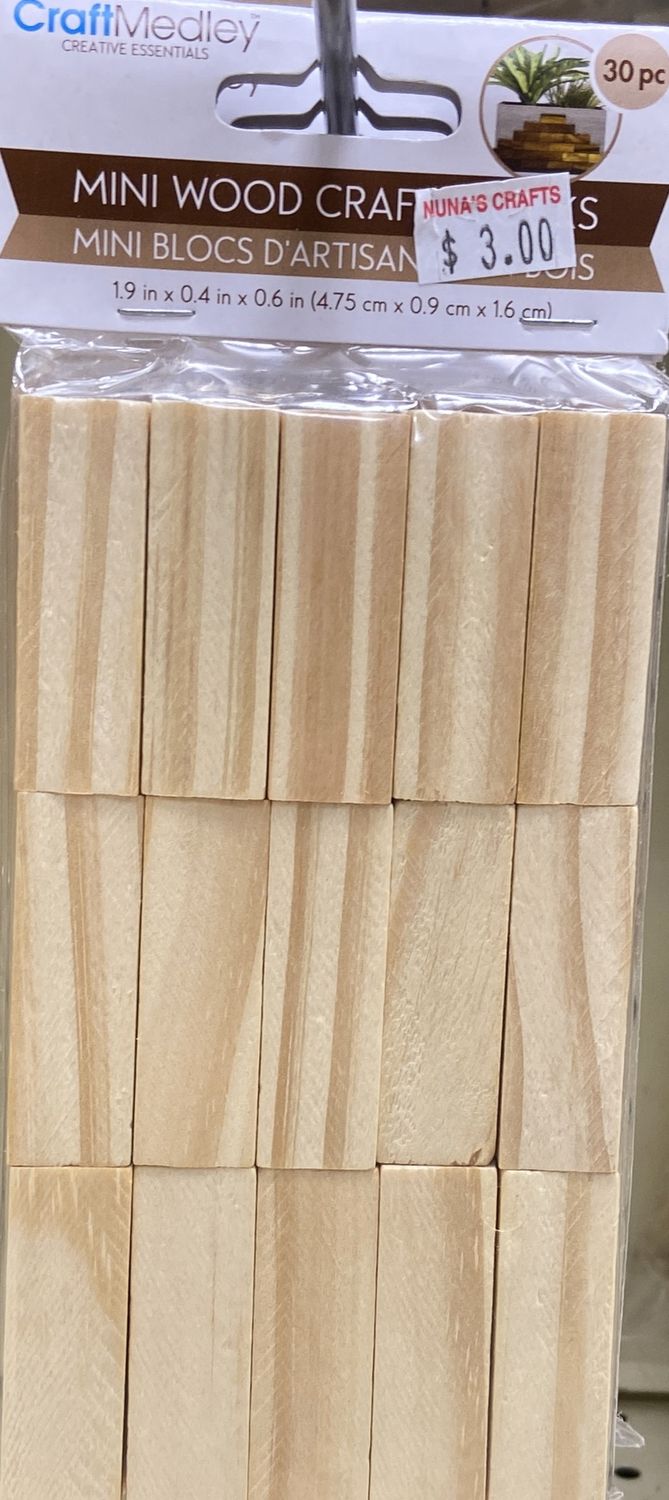 CraftMedley: Mini Wood Craft Blocks
