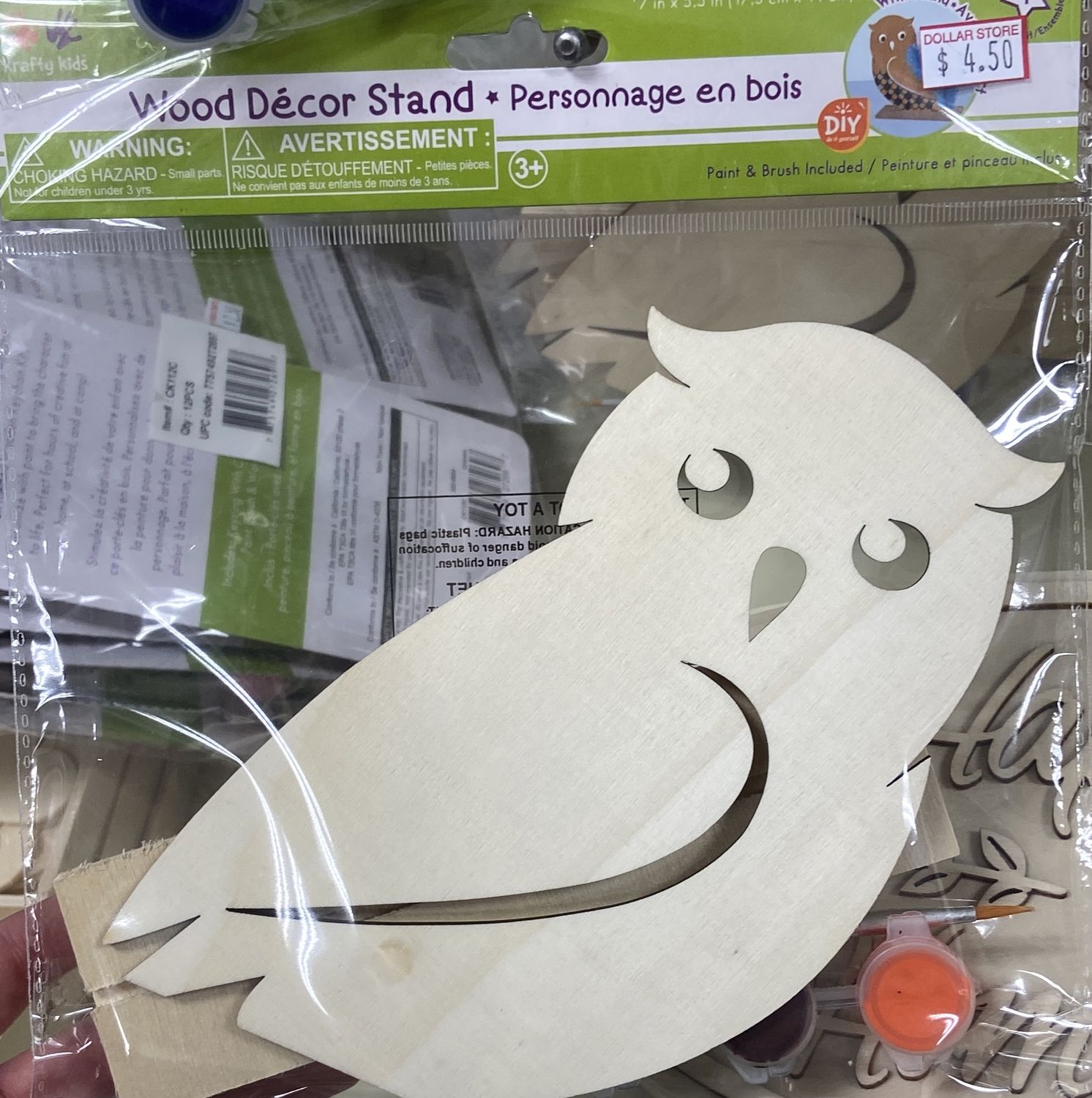 Krafty Kids: Owl Wood Decor Stand
