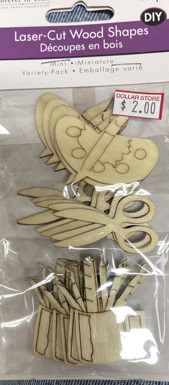MultiCraft: Time For Crafts Laser-Cut Wood Shapes