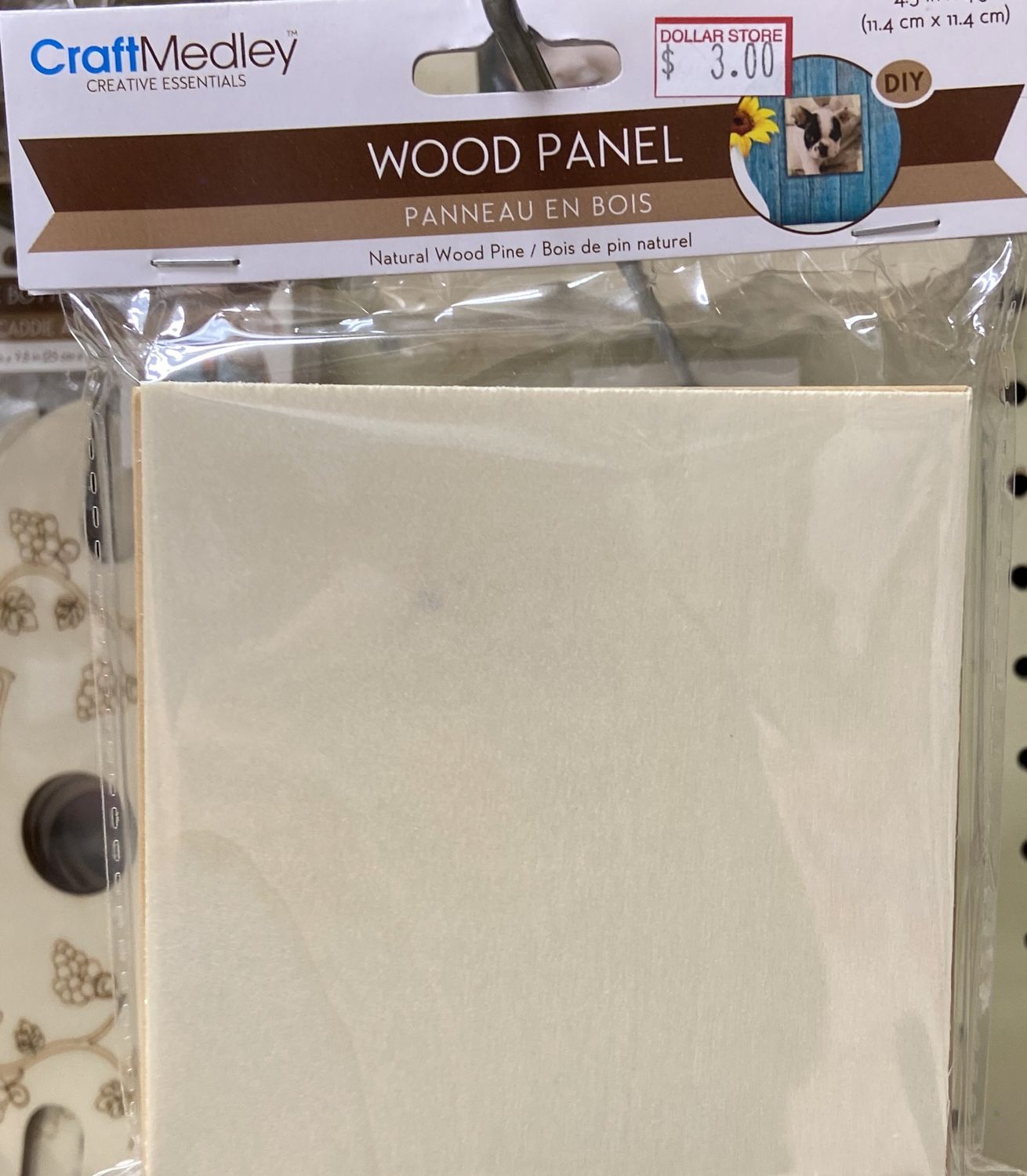 CraftMedley: 4.5&quot; x 4.5&quot; Wooden Panel