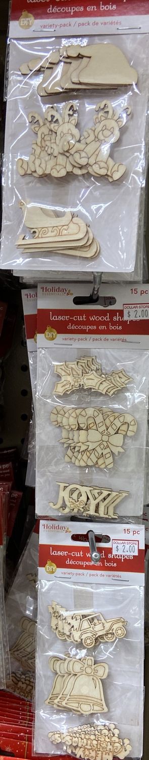 Holiday Essentials: Laser-Cut Wood Shapes