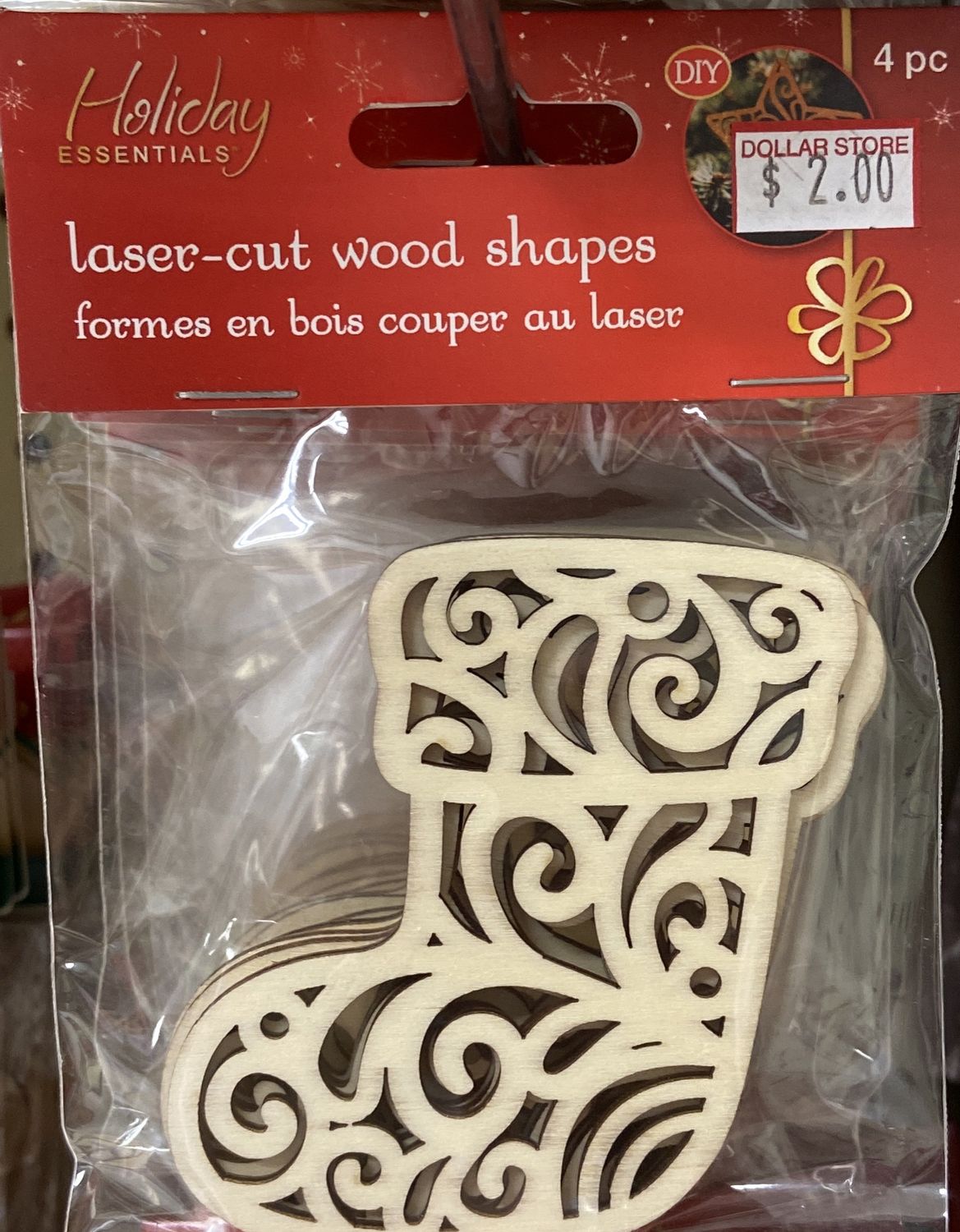 Holiday Essentials: Seasonal Shapes Laser-Cut Wood Shapes
