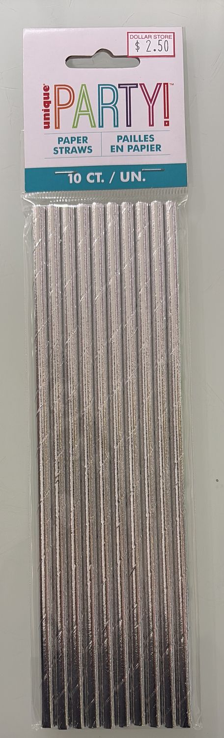 10 paper straw party