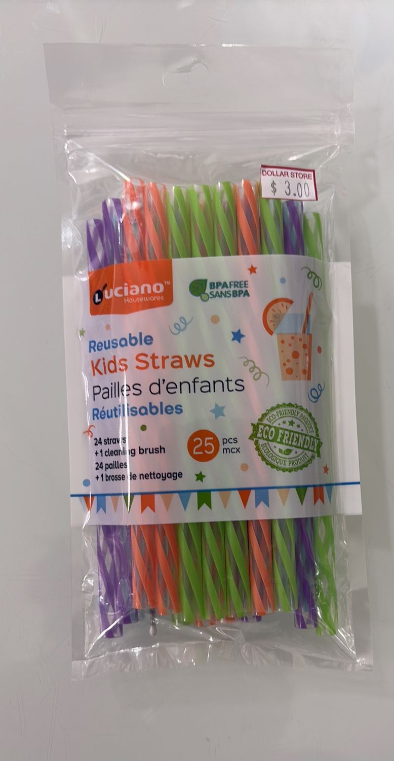 25 kid straws