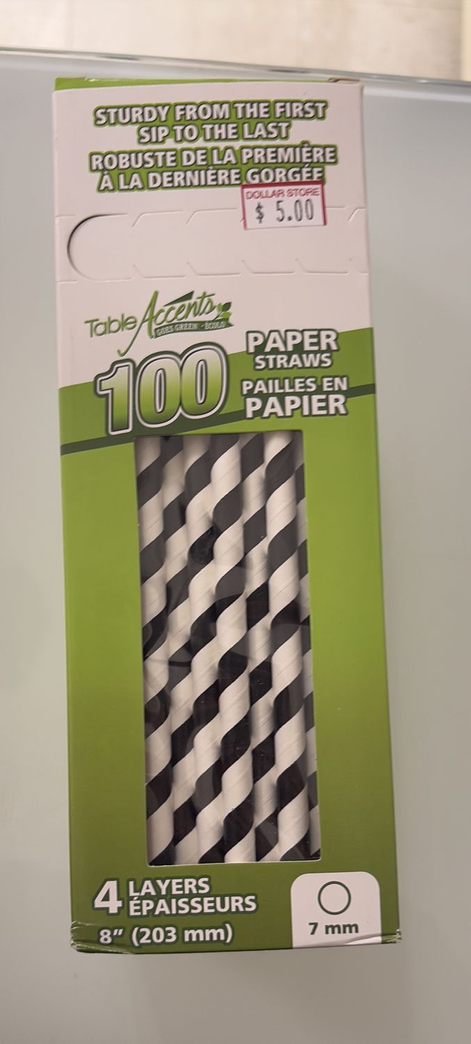 100 paper straws 