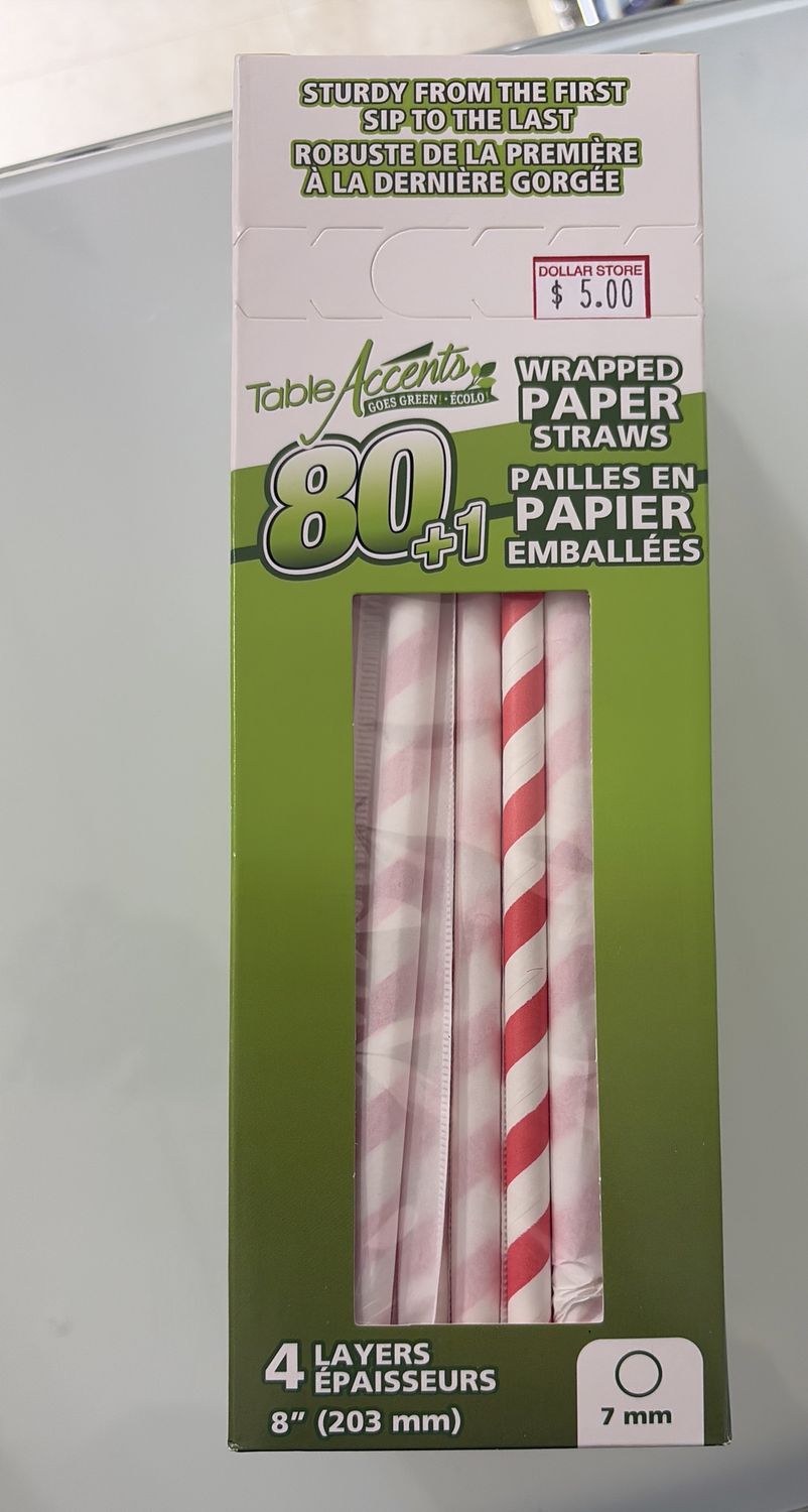 Wrapped straws 80