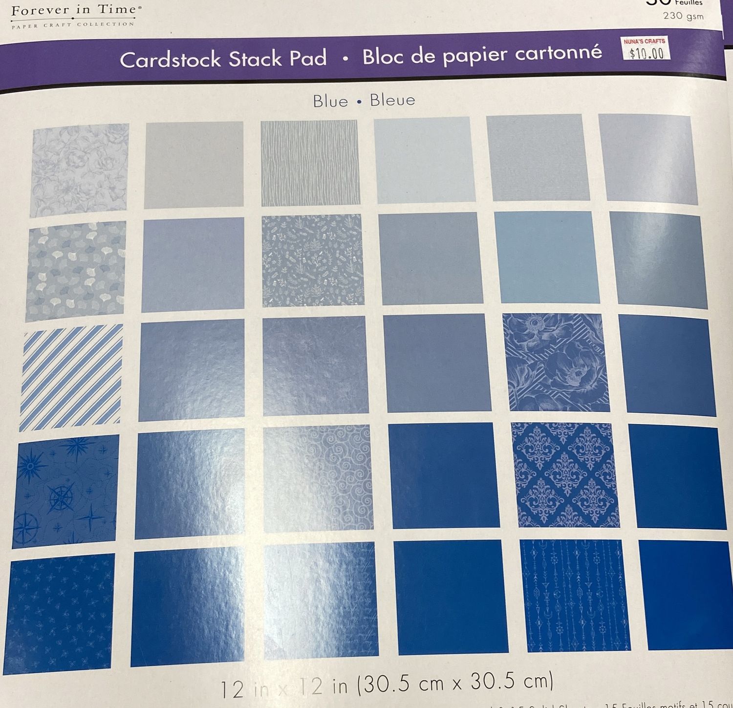 MultiCraft: Blue Cardstock Stack Pad