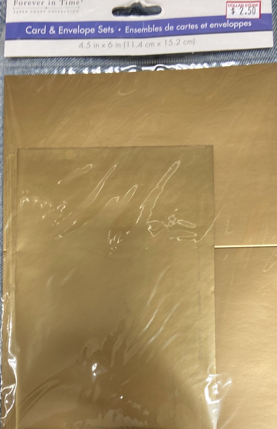 MultiCraft: Gold Shimmer Card &amp; Envelope Sets