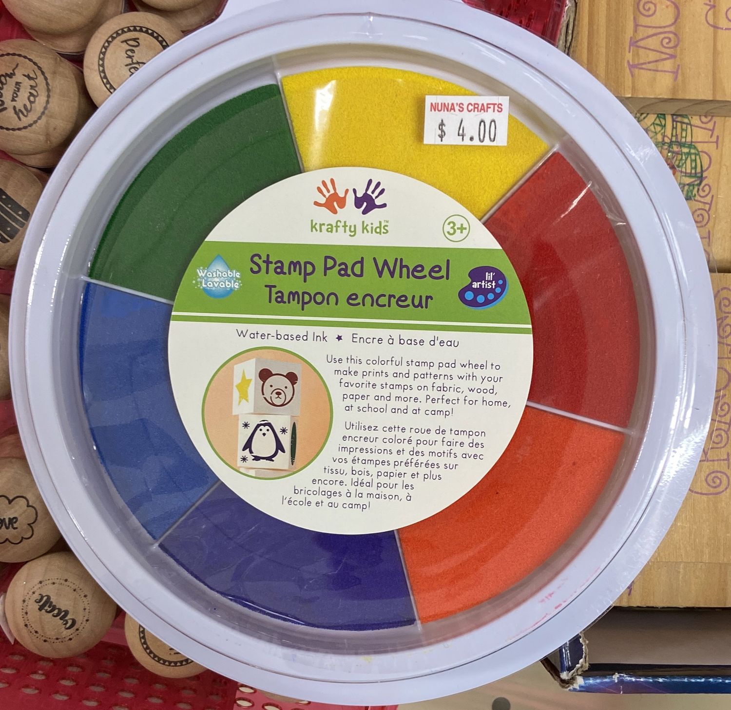 Krafty Kids: Asst Color Stamp Pad Wheel