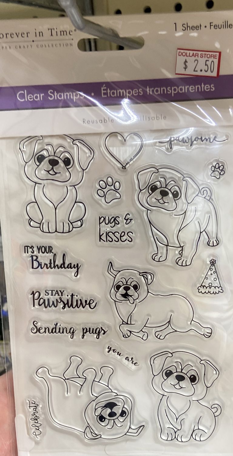 MultiCraft: Pugs &amp; Kisses Clear Stamps
