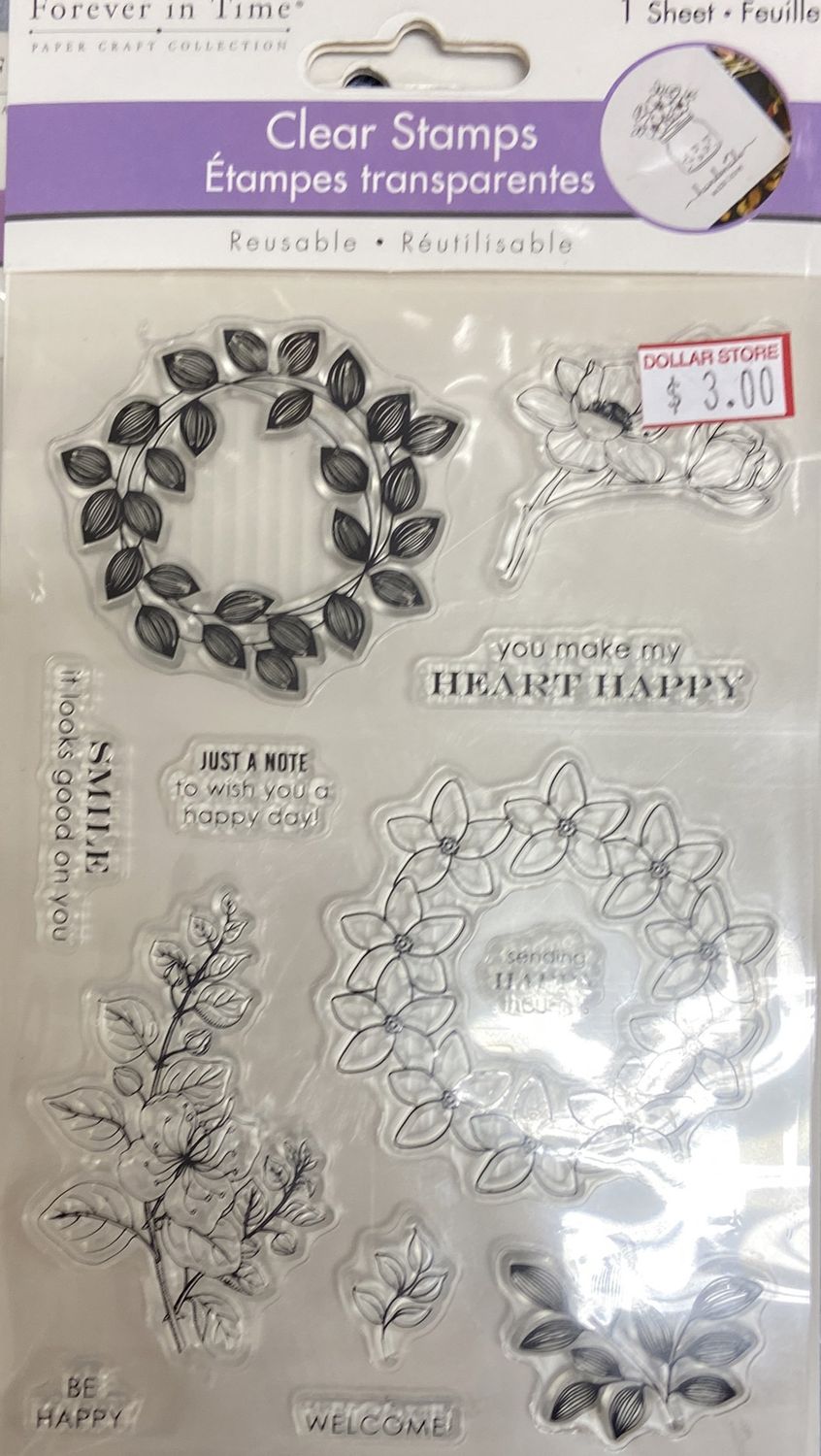MultiCraft: “Happy Heart” Clear Stamps