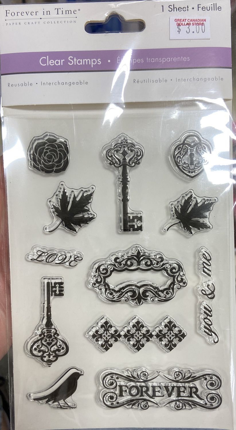 MultiCraft: Vintage Keys Clear Stamps