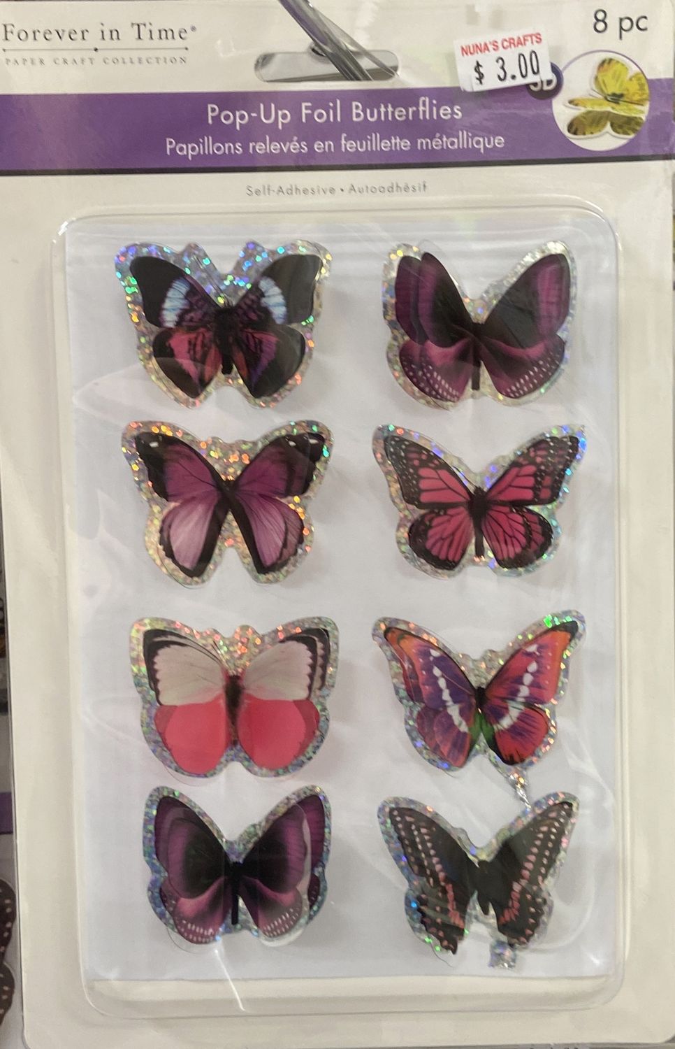 MultiCraft: Shades of Violet Pop-Up Butterflies