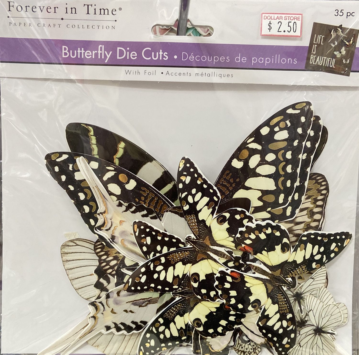 MultiCraft: White - Butterfly Die Cut Embellishments