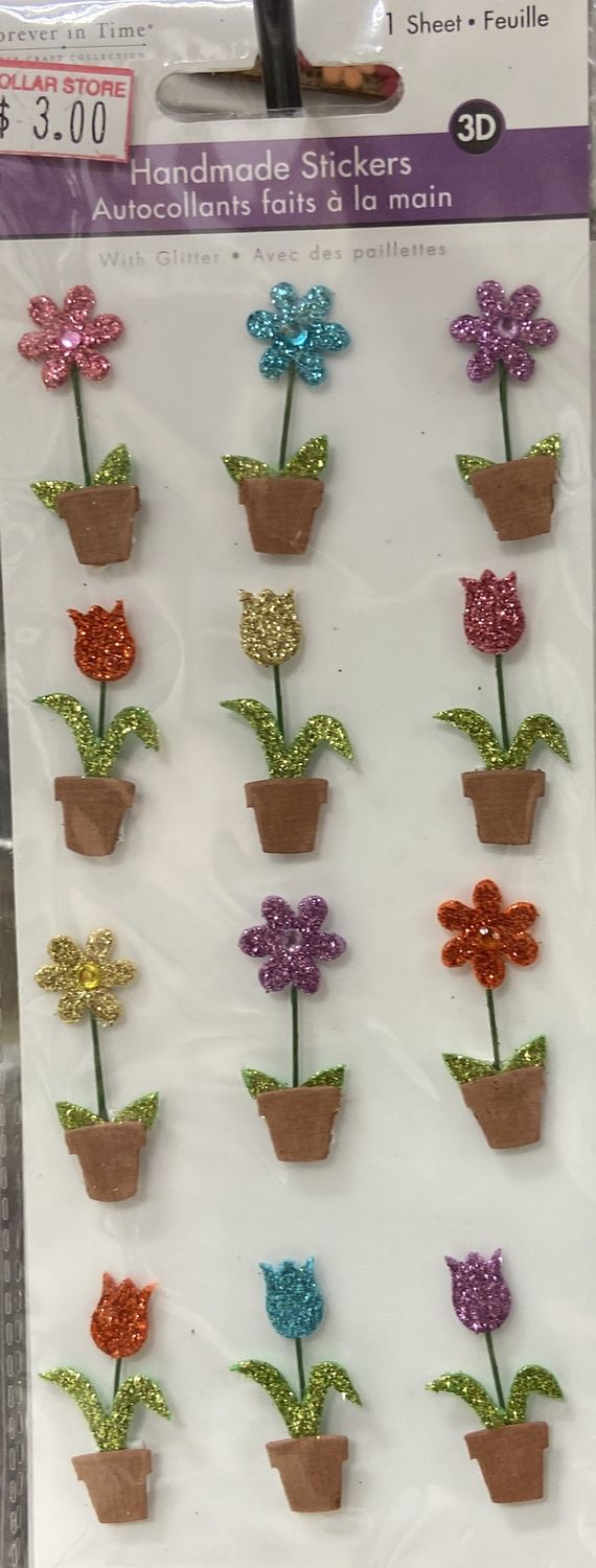 MultiCraft: Flower Pot Handmade Stickers