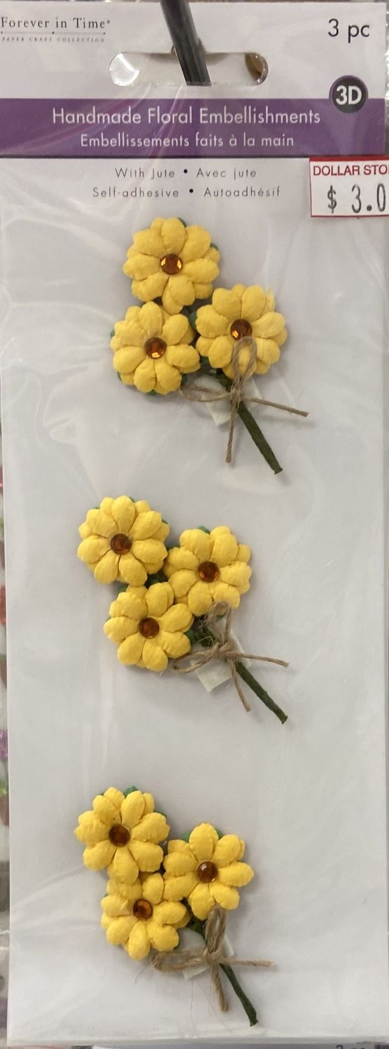 MultiCraft: Sunflower Handmade Floral Embellishments