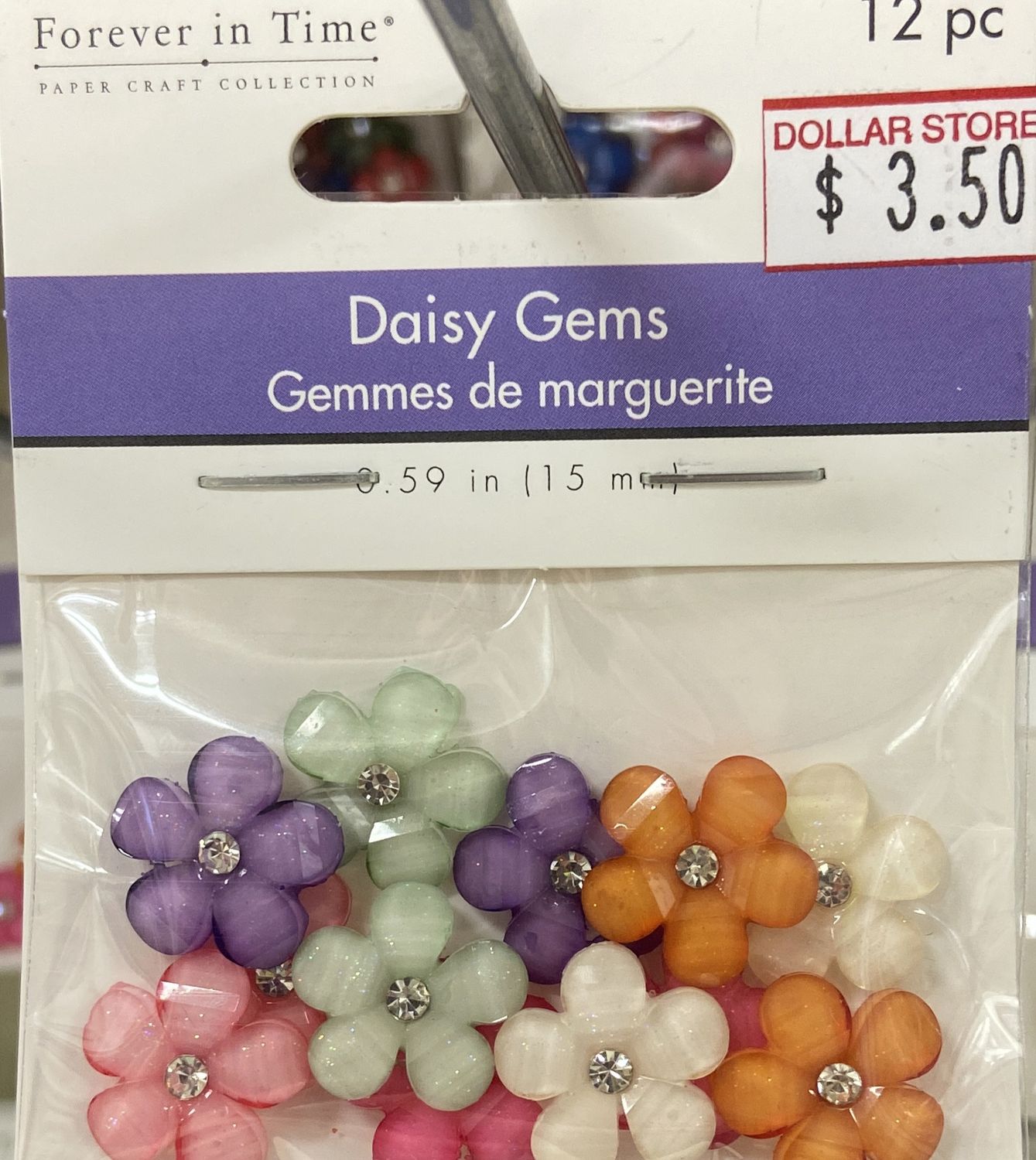 MultiCraft: Pastel Medley Daisy Gems 0.59&quot;