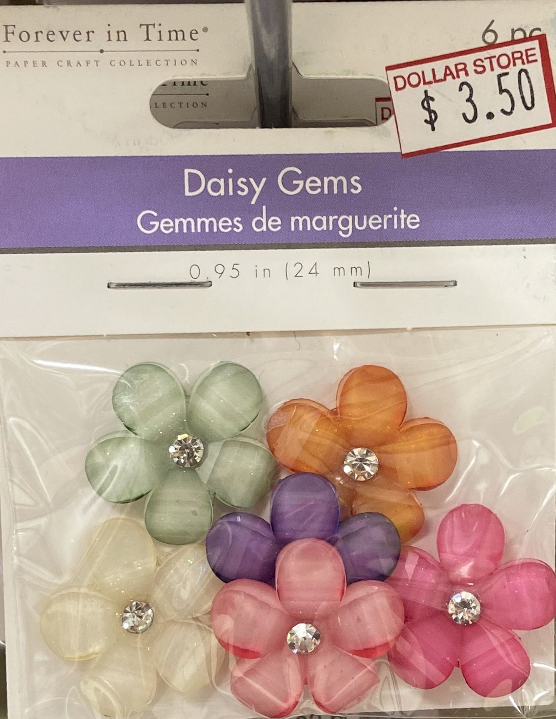 MultiCraft: Pastel Medley Daisy Gems 0.95&quot;