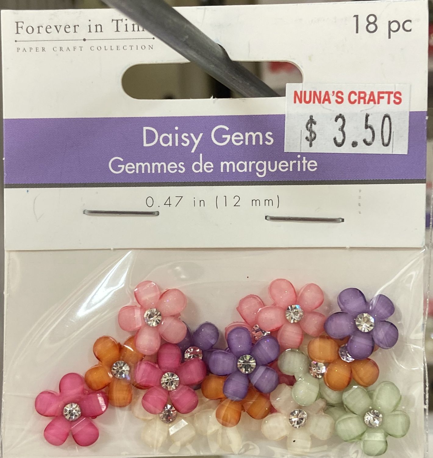MultiCraft: Pastel Medley Daisy Gems 0.47&quot;