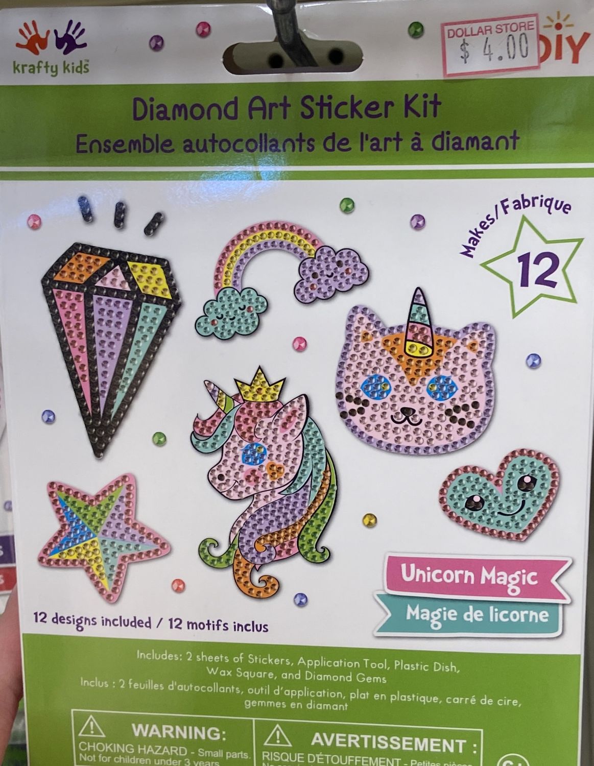Krafty Kids: Unicorn Magic Diamond Art Sticker Kit