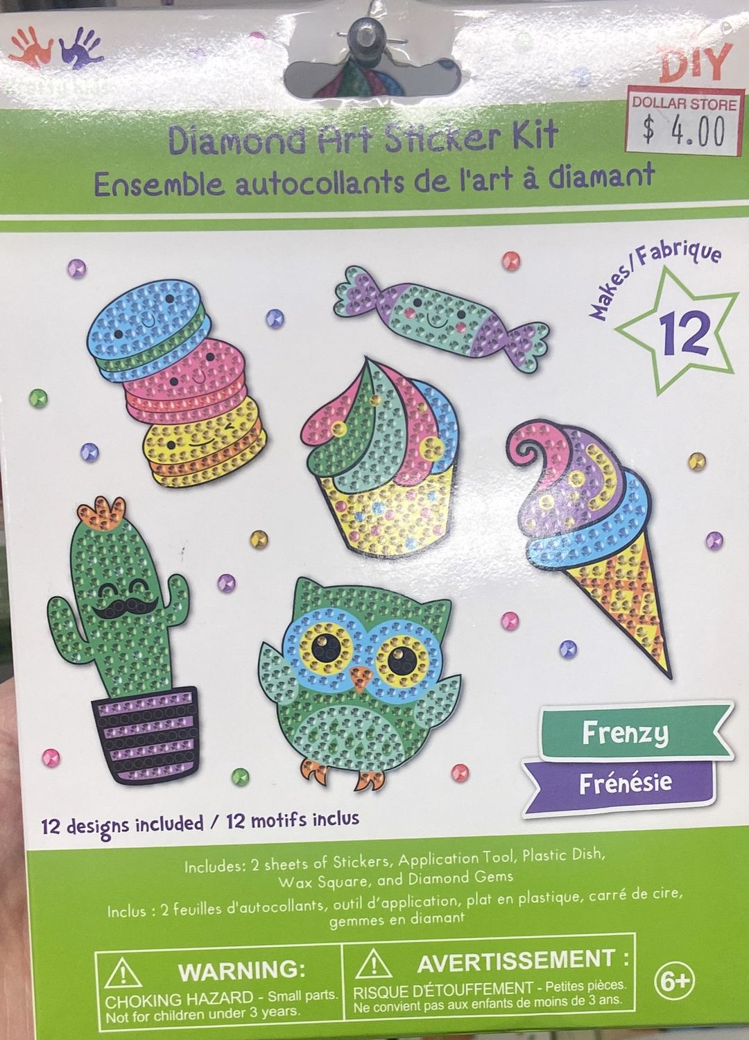 Krafty Kids: Frenzy Diamond Art Sticker Kit