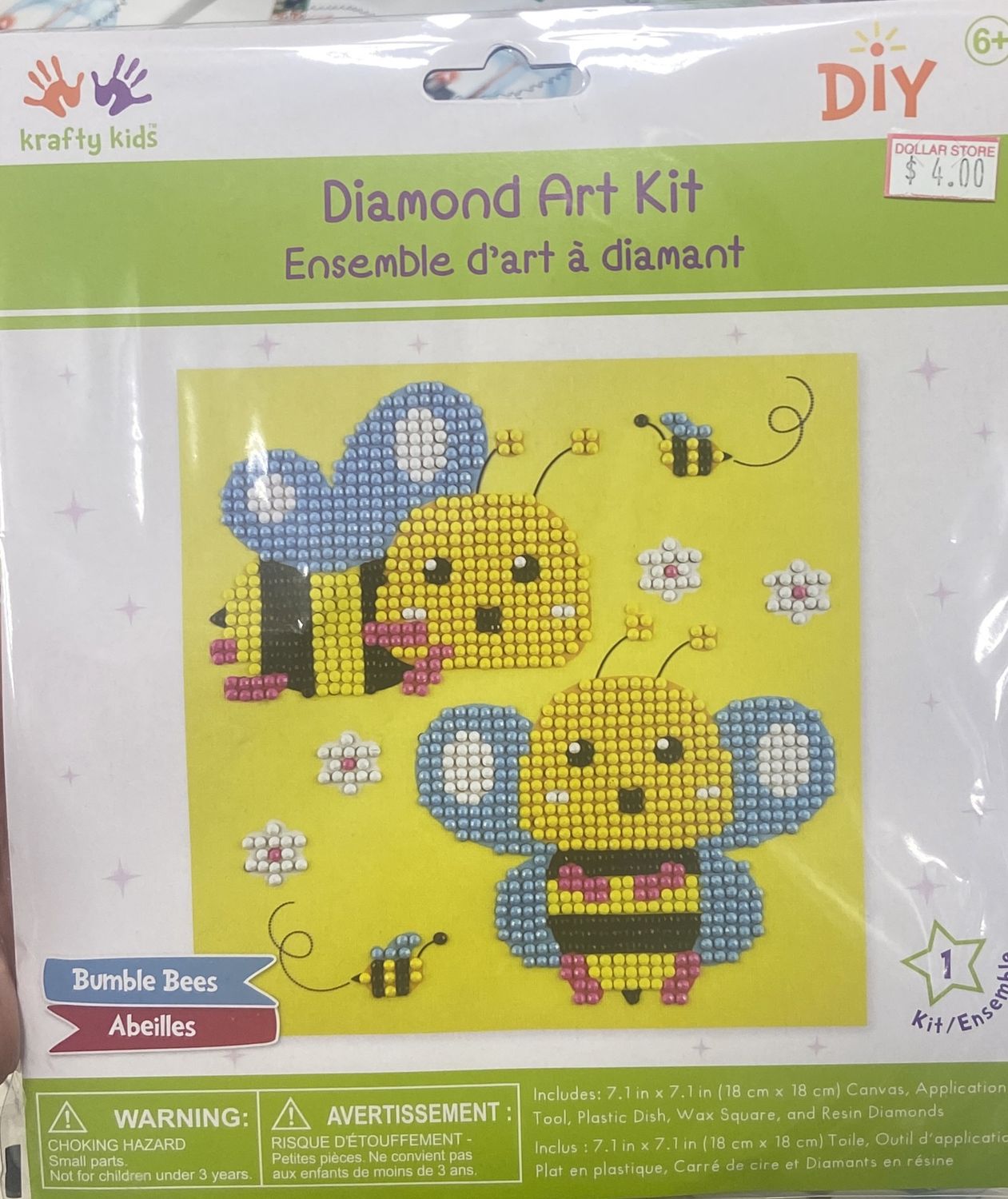 Krafty Kids: Bumble Bee Diamond Art Kit