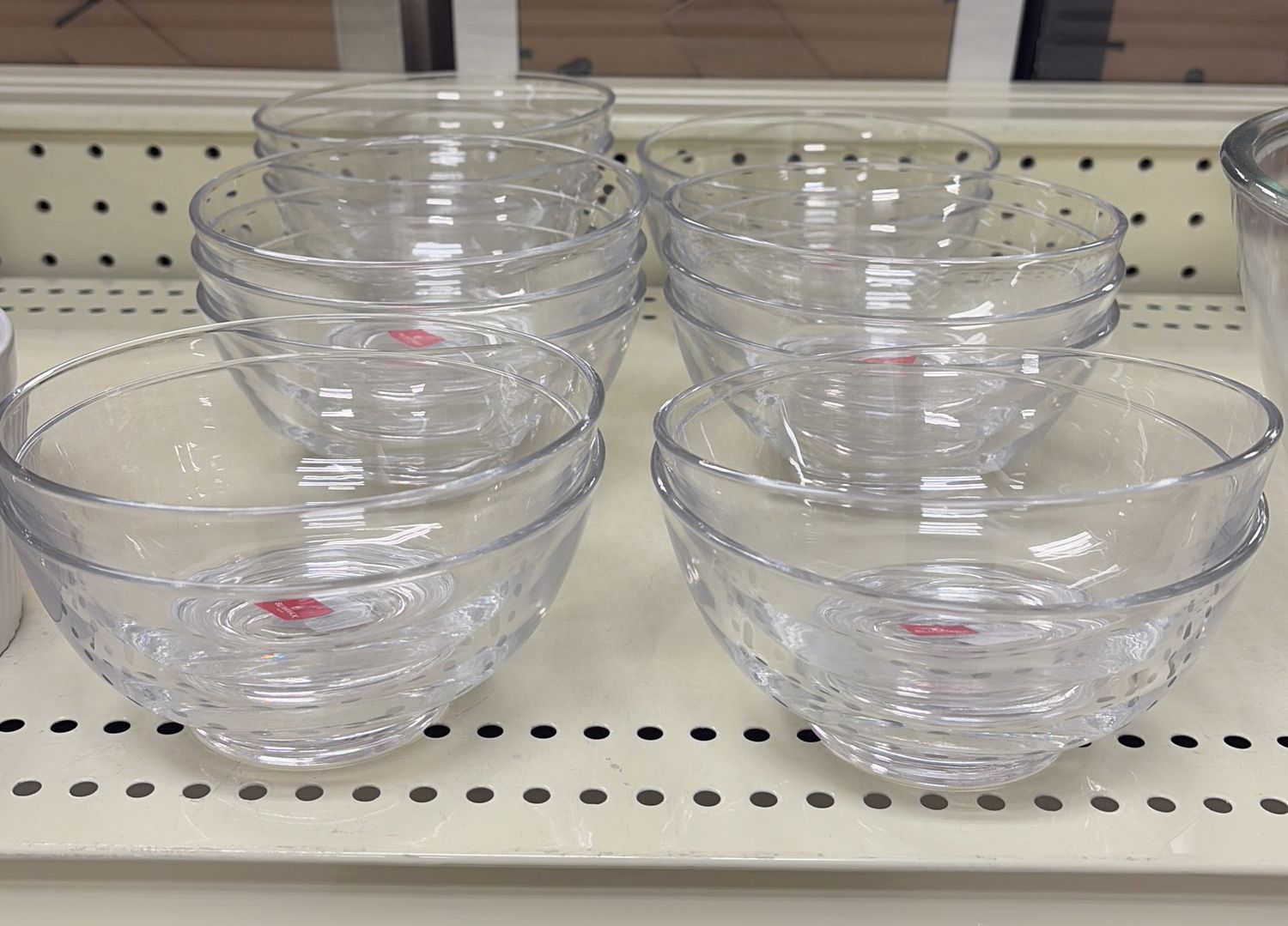 Clear bowl