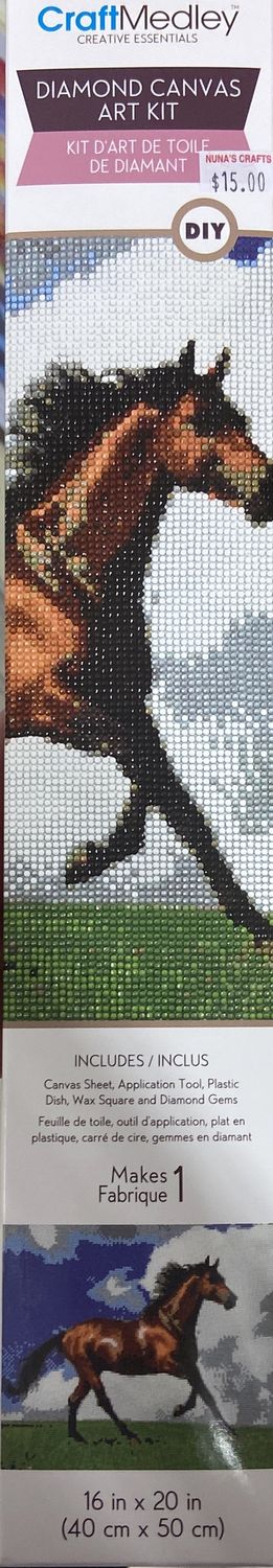 CraftMedley: Majestic Horse Diamond Canvas Art Kit