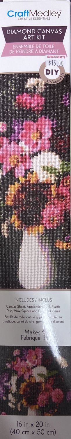 CraftMedley: Bouquet Diamond Canvas Art Kit