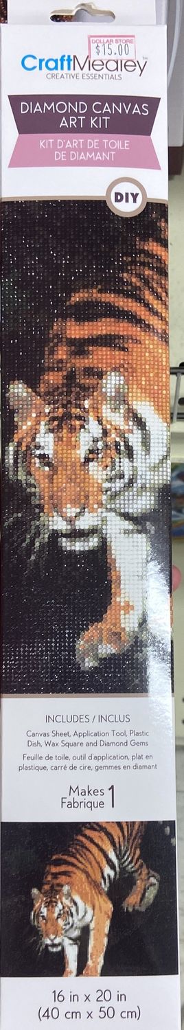 CraftMedley: Bengal Tiger Diamond Canvas Art Kit