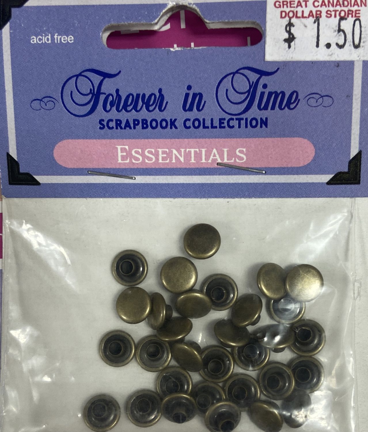 1/8&quot; Round Scrapbooking Snaps