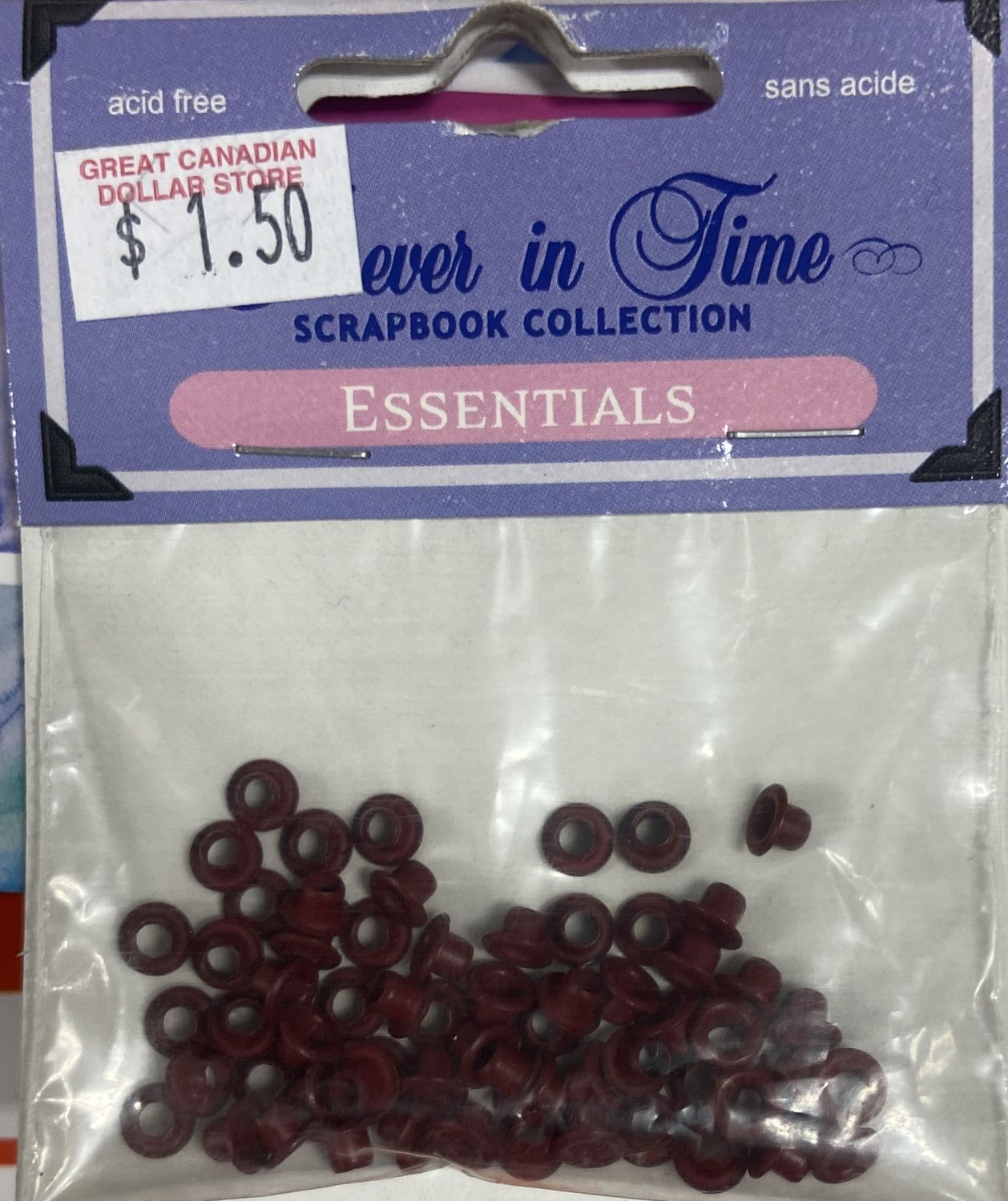 Red 1/8&quot; Round Eyelets