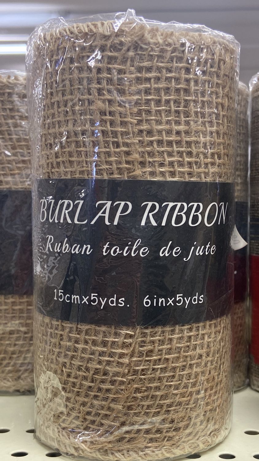 15cm x 5yds Burlap Ribbon