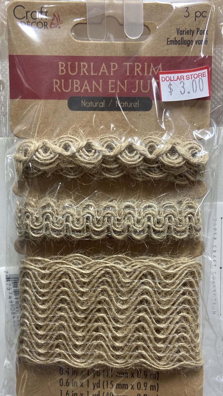 CraftDecor: Wave Medley Burlap Trim