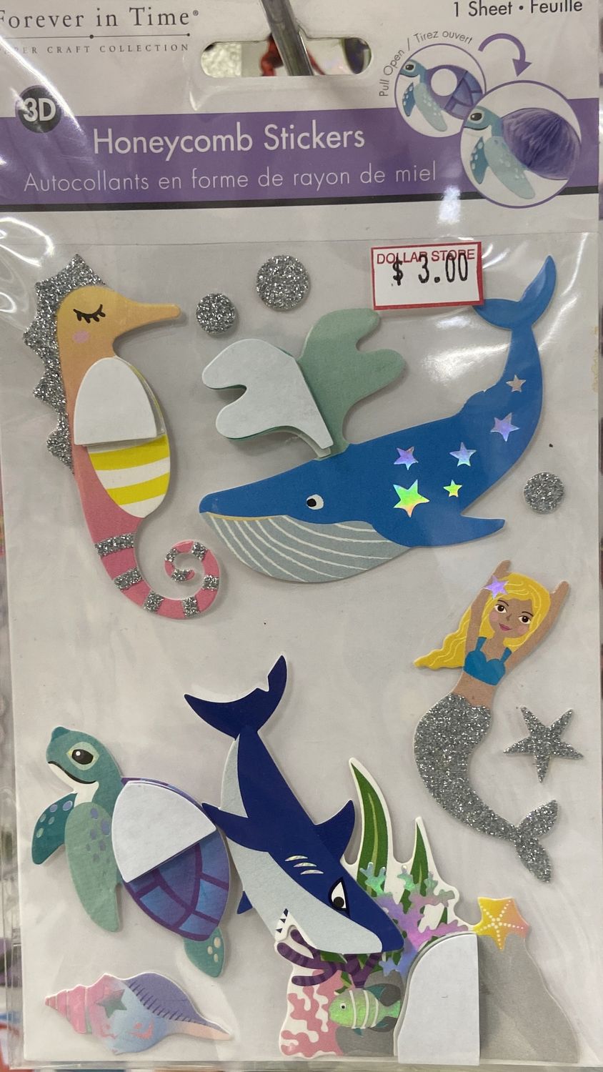 MultiCraft: Ocean Wonders Honeycomb Stickers