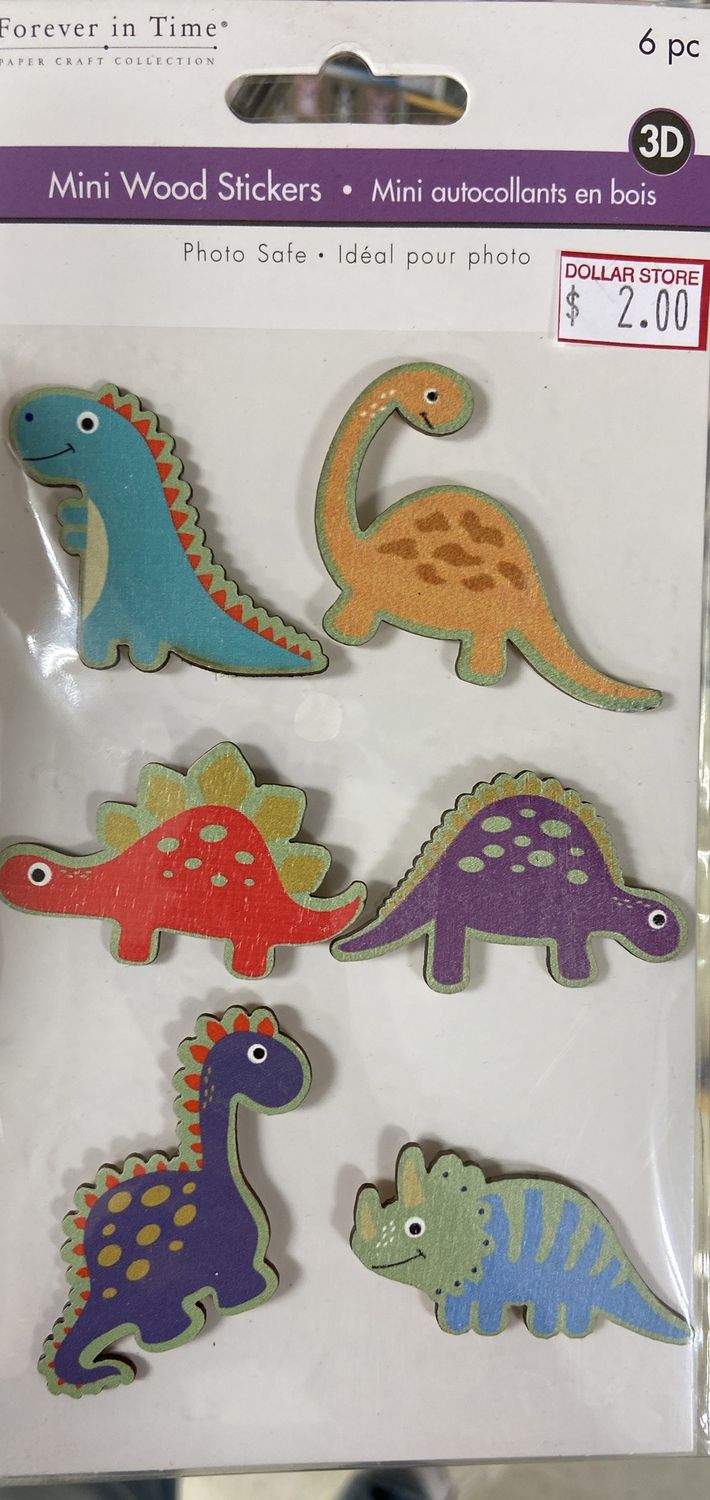 MultiCraft: Dino Mini Wood Stickers
