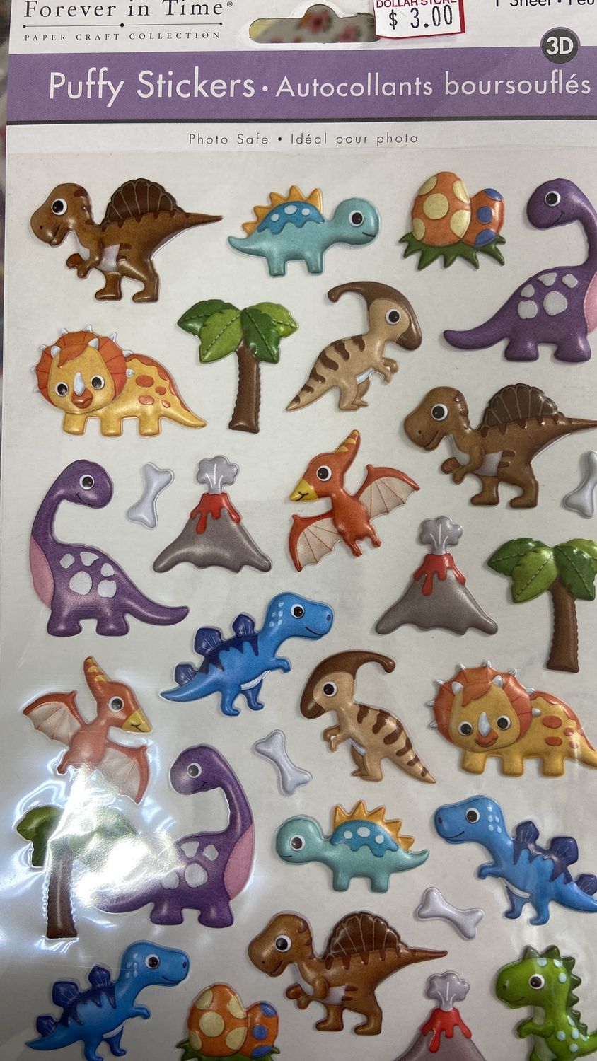 MultiCraft: Dino Puffy Stickers