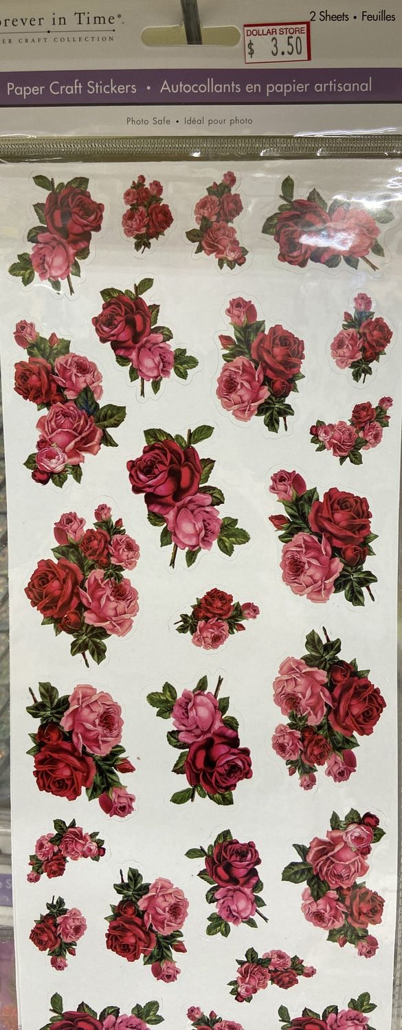 MultiCraft: Rose Medley Paper Craft Stickers