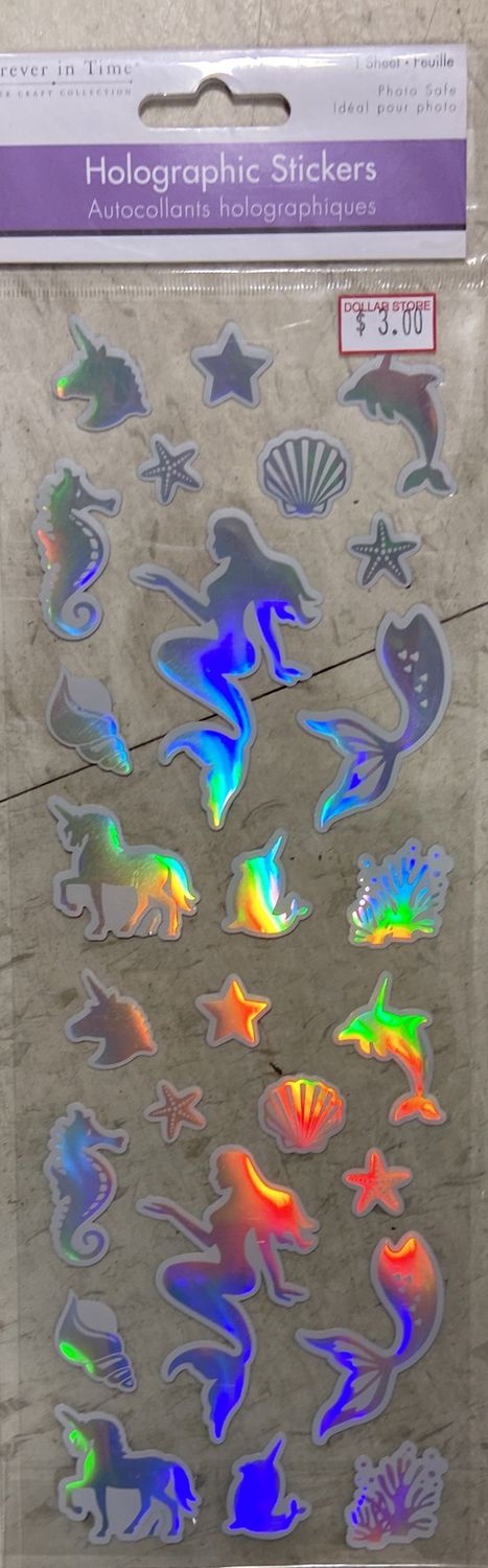 MultiCraft: Mermaid Holographic Sticker