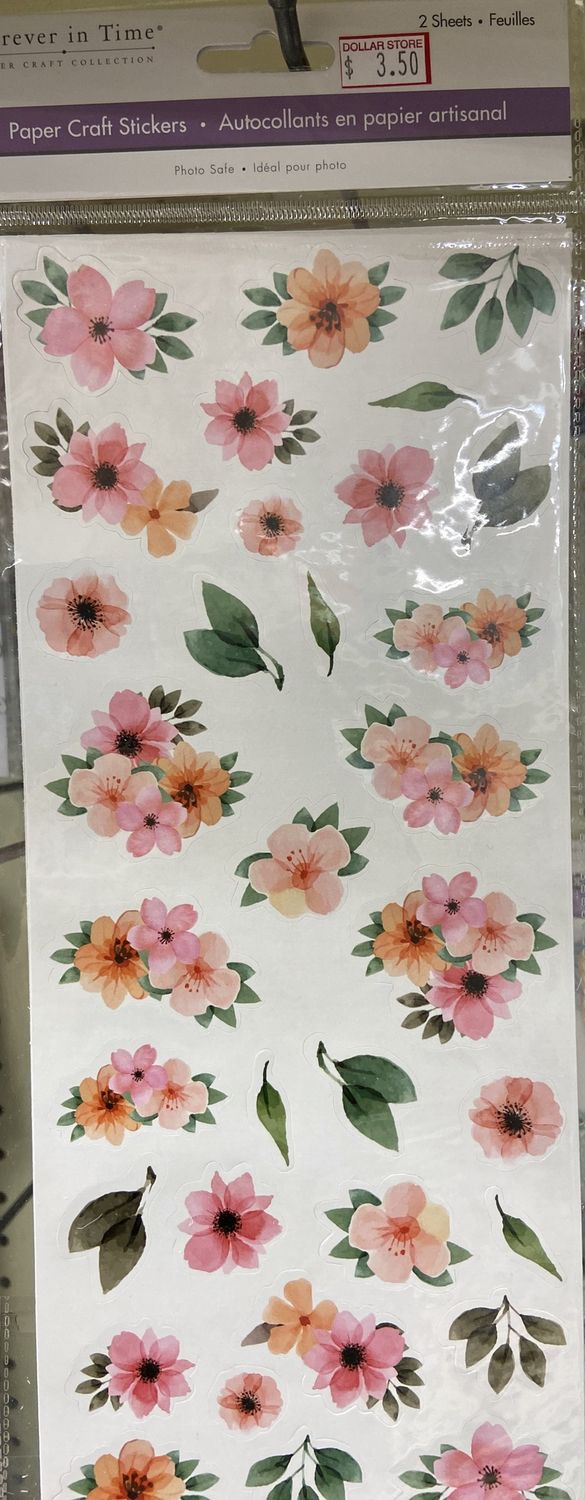 MultiCraft: Floral Medley Paper Craft Stickers