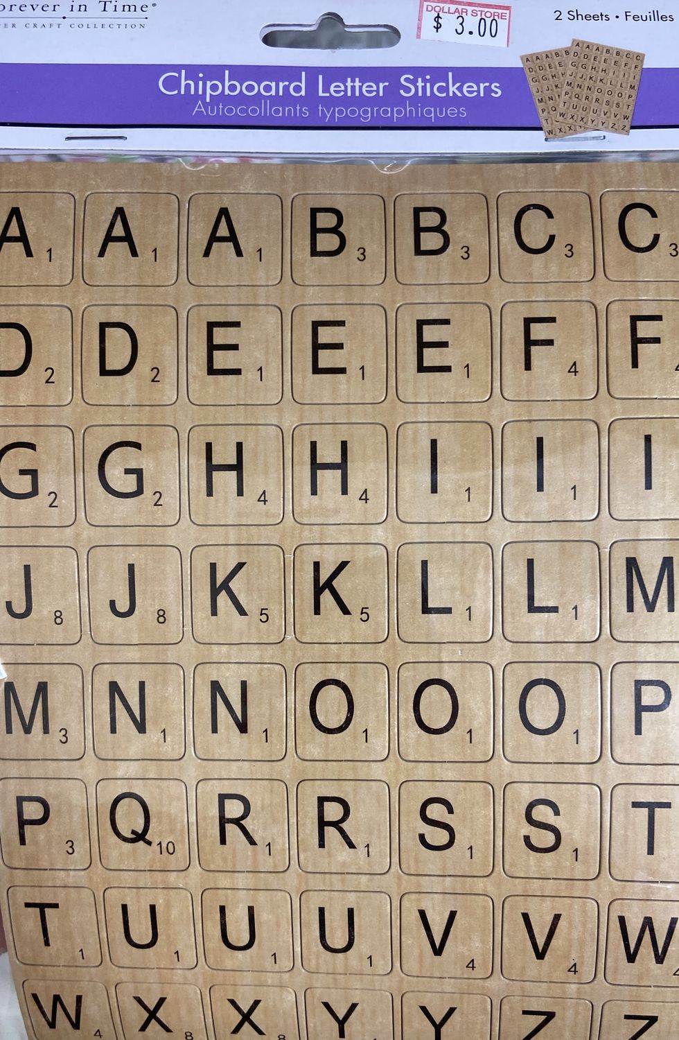 MultiCraft: Chipboard Letter Stickers