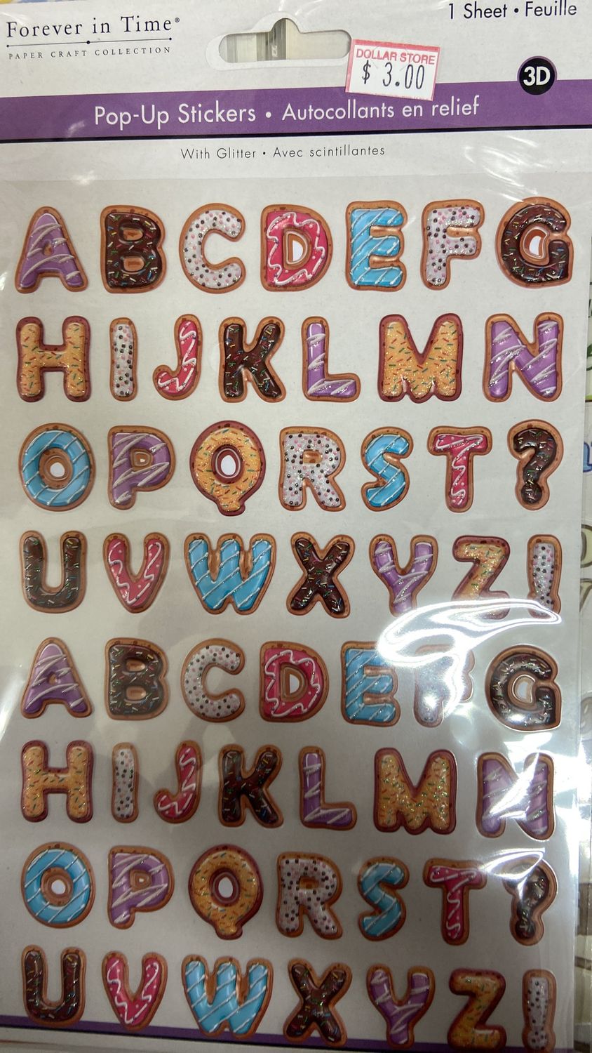 MultiCraft: Donut Letter Pop-Up Stickers